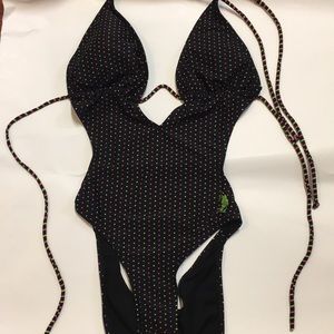 One Piece Swimsuit with Back Cutout